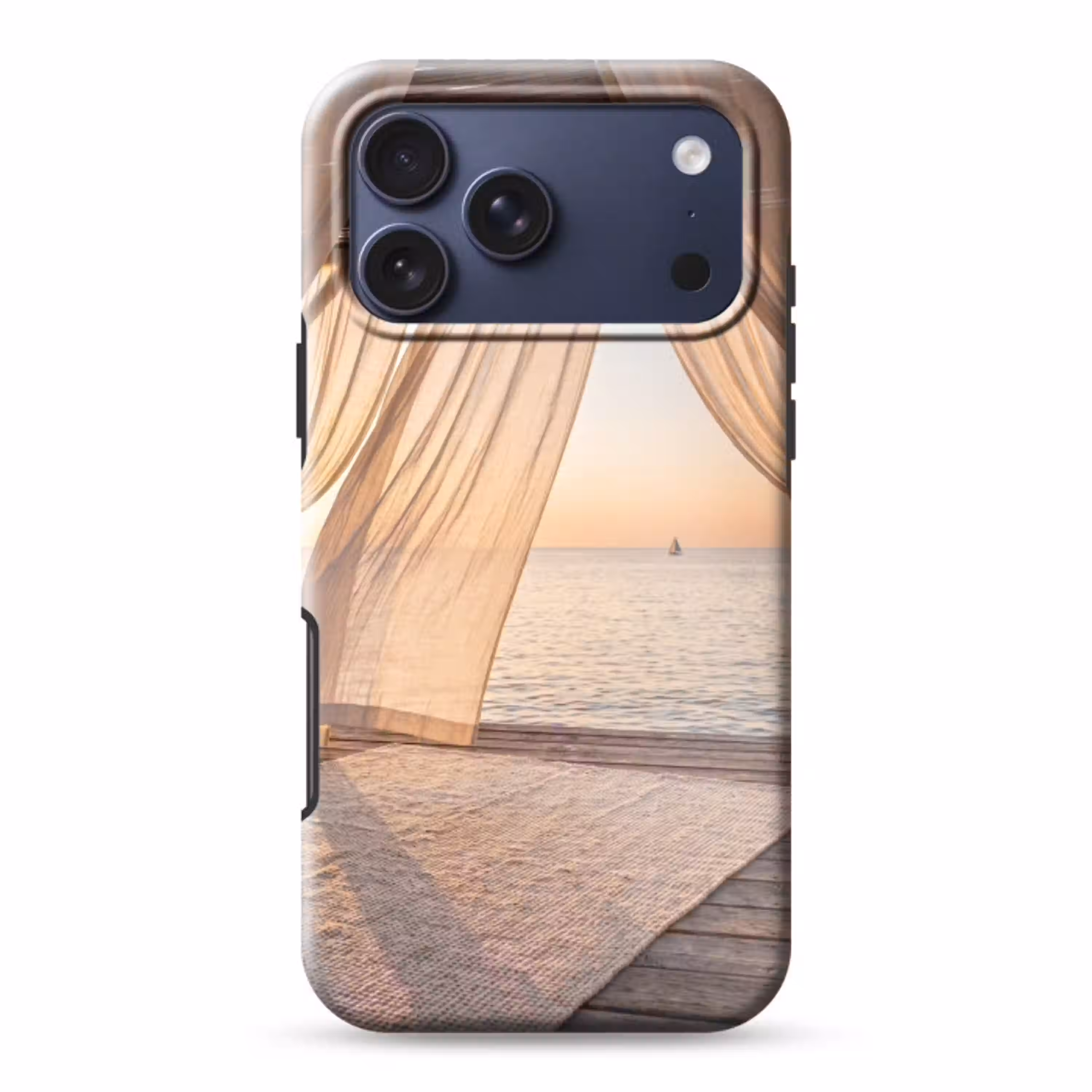 Overkapping - Zee - Zonsondergang - Vakantie - Rust Toughcase MagSafe Apple iPhone 17 Pro Max klein -3d