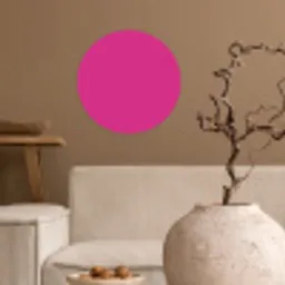 Fuchsia - Neon - Kleuren Wandcirkel behangsticker klein 186 -sfeer1