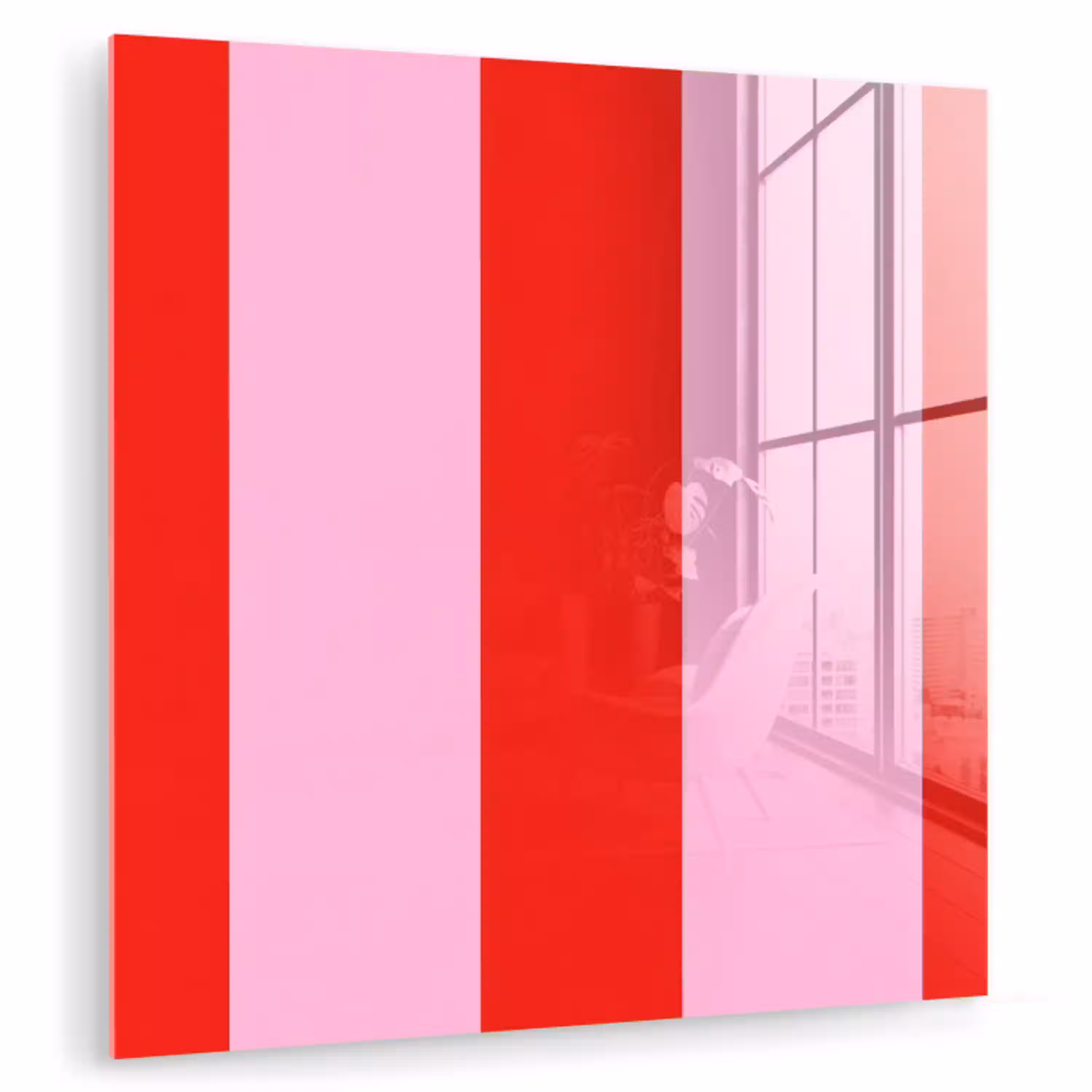 Strepen - Klassiek - Roze plexiglas 5mm klein 11 -zzzproduct_nieuw