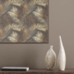 Tropisch - Bladeren - Goud PET vilt klein 837 -sfeer6_closeup