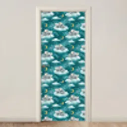 Koala's - Betoverend - Blauw deurposter klein 289 -3d_beige