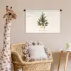 Kerstboom - Kerst - Merry Christmas - Beige Wandkleed katoen klein -wsfeer5_kind