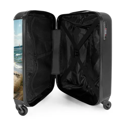 Duinen bij zee NBS - Handbagage koffer - Unisex middel -binnenkant