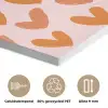 Hartjes - Getekend - Oranje PET vilt klein 837 -closeup_NL