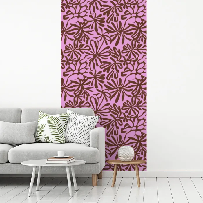 Organisch - Patroon - Roze fotobehang vinyl groot 64 -woonkamer