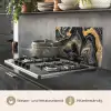 Marmer - Acryl - Goud - Luxe - Abstract keuken achterwand spatscherm klein -usp_DE