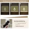 Avocado - Minimalistisch - Illustratie - Groen Light Box met batterij (Wandlamp) middel -USP_dimbaarNL