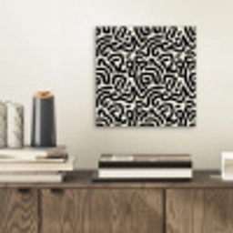 Modern - Abstract - Zwart aluminium wit klein 46 -sfeer1