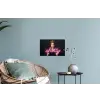 Ironisch - Tekst - Neon Muursticker klein -plant