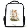 Dier - Natuur - Hamster Rugzak - Zwart middel -3d