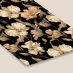 Orchideeën - Lijntekening - Patroon - Beige - Zwart fotolijst zwart zonder passe partout klein 224 -zsfeer6