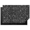 Terrazzo -  Patroon - Zwart - Wit Inductie beschermer vinyl 3mm klein 276 -3d