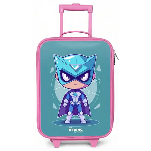 Turquoise tornado Kinderkoffer - Roze klein -zz3dotto