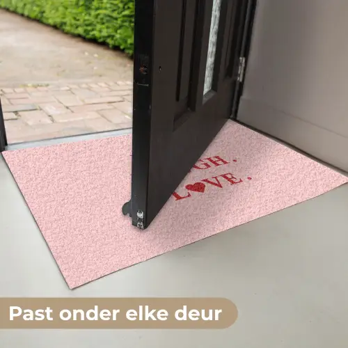 Quote - Love - Roze - Rood Deurmat klein -USP_NL