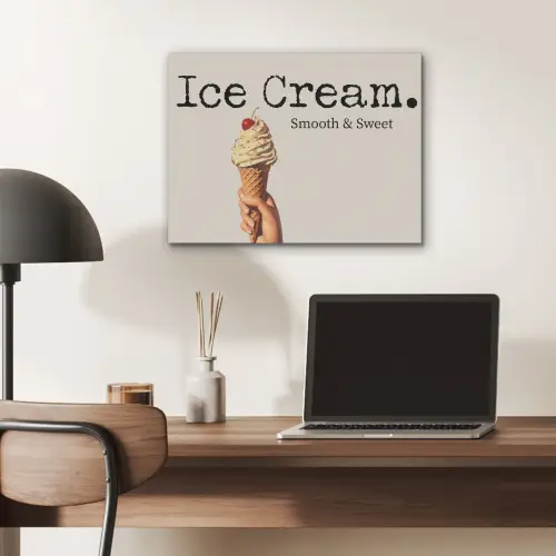 Ice cream - Softijs - Kleurrijk - Kers PET vilt klein -sfeer5