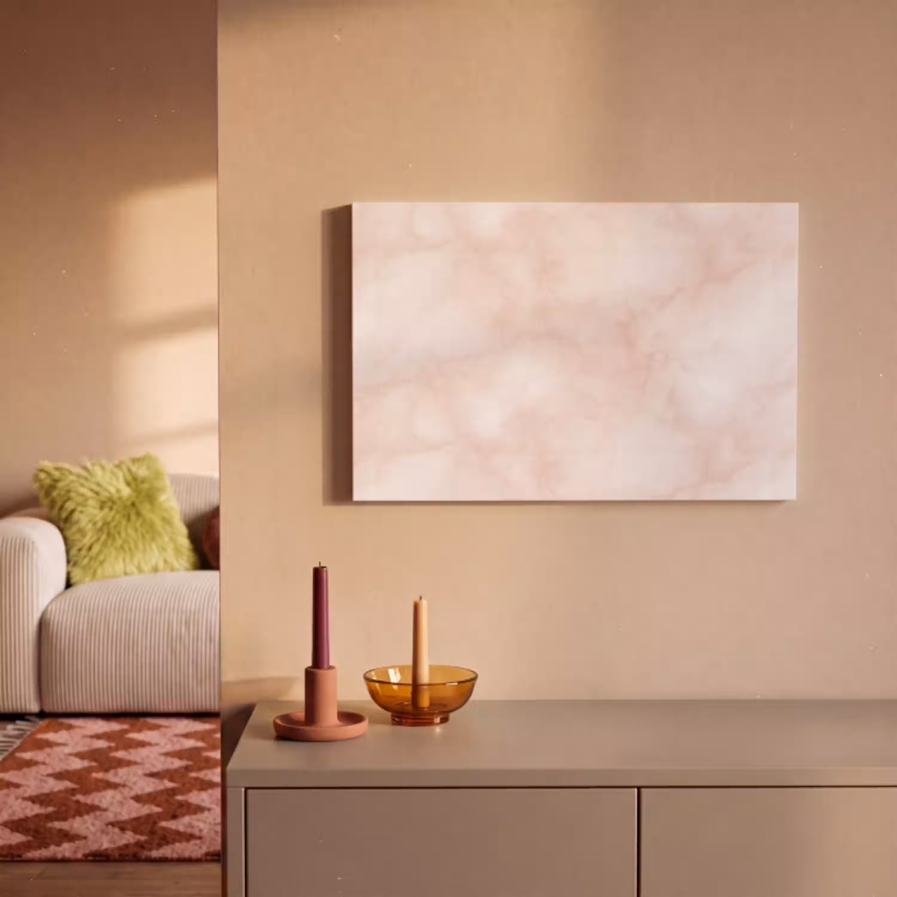 Roze - Marmer - Crème canvas 2cm klein 34 -sfeer1