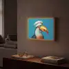 Toekan - Papegaai - Vogel - Koksmuts Light Box met batterij (Wandlamp) middel -sfeer1