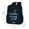 Little king met stippen Rugzak - Zwart middel -productfoto_formaten