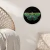 Mot - Levendig - Groen Wandcirkel kunststof plaat 5mm dik klein -sfeer5