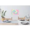 Pasteltinten - Tie dye - Roze Muursticker klein -eettafel