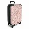 Luipaard patroon op poederroze NBS - Handbagage koffer - Volwassenen Unisex middel -productfoto_3d