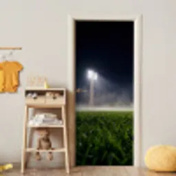 Stadion - Lichtmast - Sport - Nacht deurposter klein -sfeer4