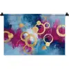 Cirkels - Goud - Abstract Wandkleed katoen klein -zz3d