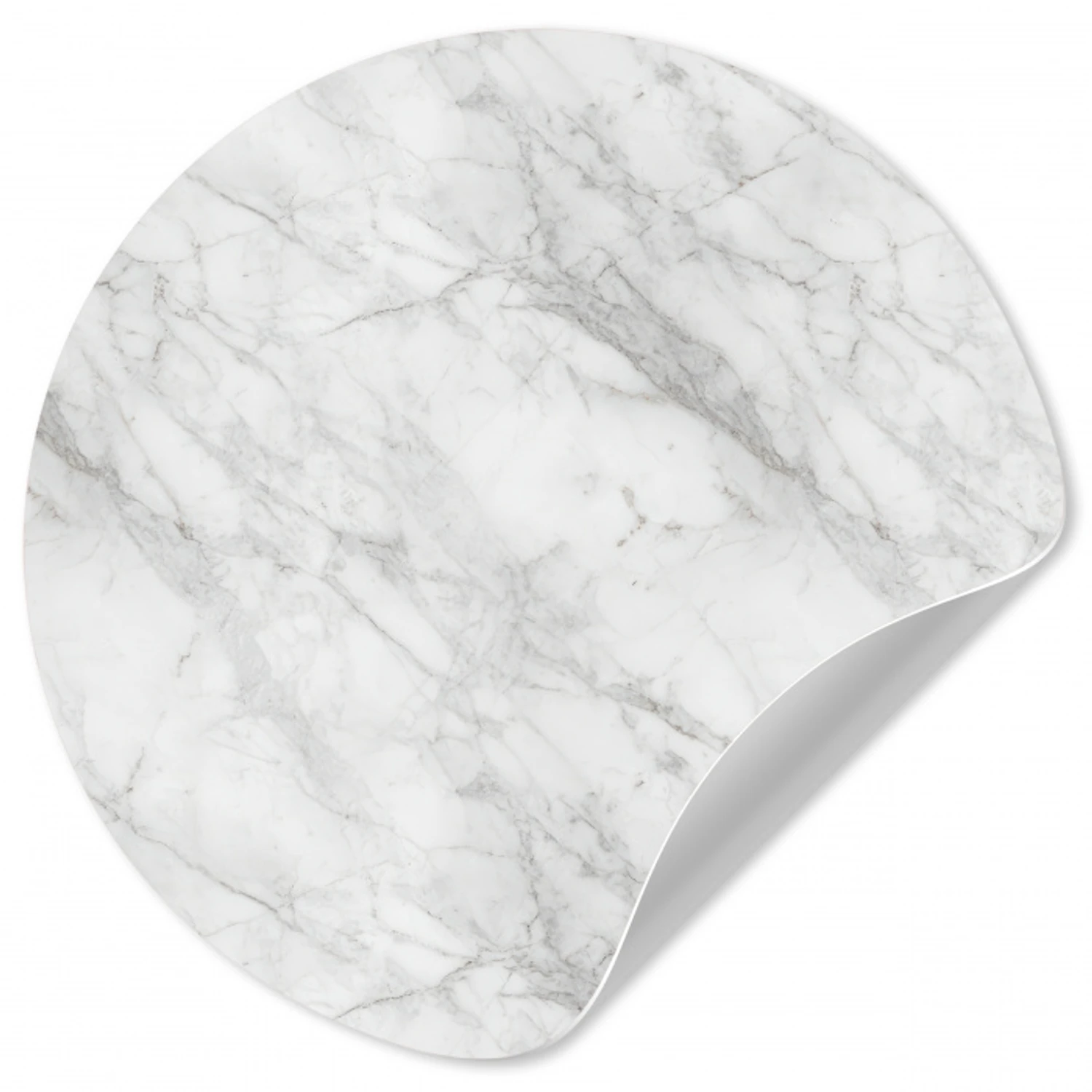 Klassiek - Marmer - Grijs Wandcirkel behangsticker klein 186 -3d
