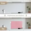 Roze - Kleuren - Interieur - Effen - Kleur keuken achterwand spatscherm klein 900 -voor_na_NL