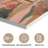 Roze landschap - Palmen - Water PET vilt klein -closeup_NL