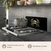Goud - Krab - Dieren - Zwart keuken achterwand spatscherm klein -usp_IT