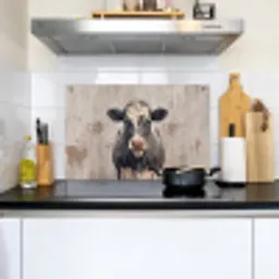 Koe - Portret - Dieren - Modern Inductie beschemer met haakjes klein -sfeer2