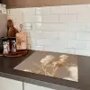 Subtiele Schoonheid in Bloei Inductie beschermer vinyl 3mm middel -sfeer3