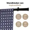 Schelp - Nautisch - Blauw - Wit Wandkleed katoen klein 269 -sfeer2