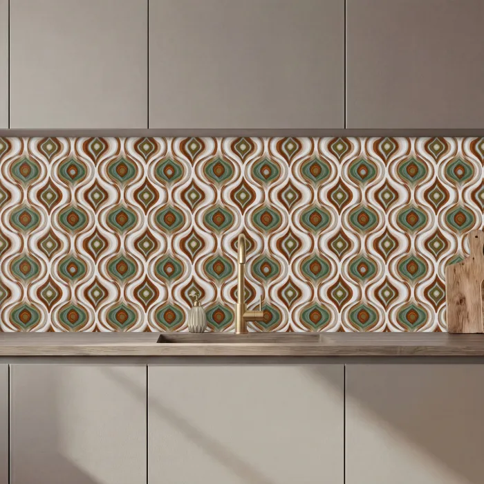 Motief - Patroon - Kleurrijk keuken achterwand 2 middel 871 zz_3dshopping