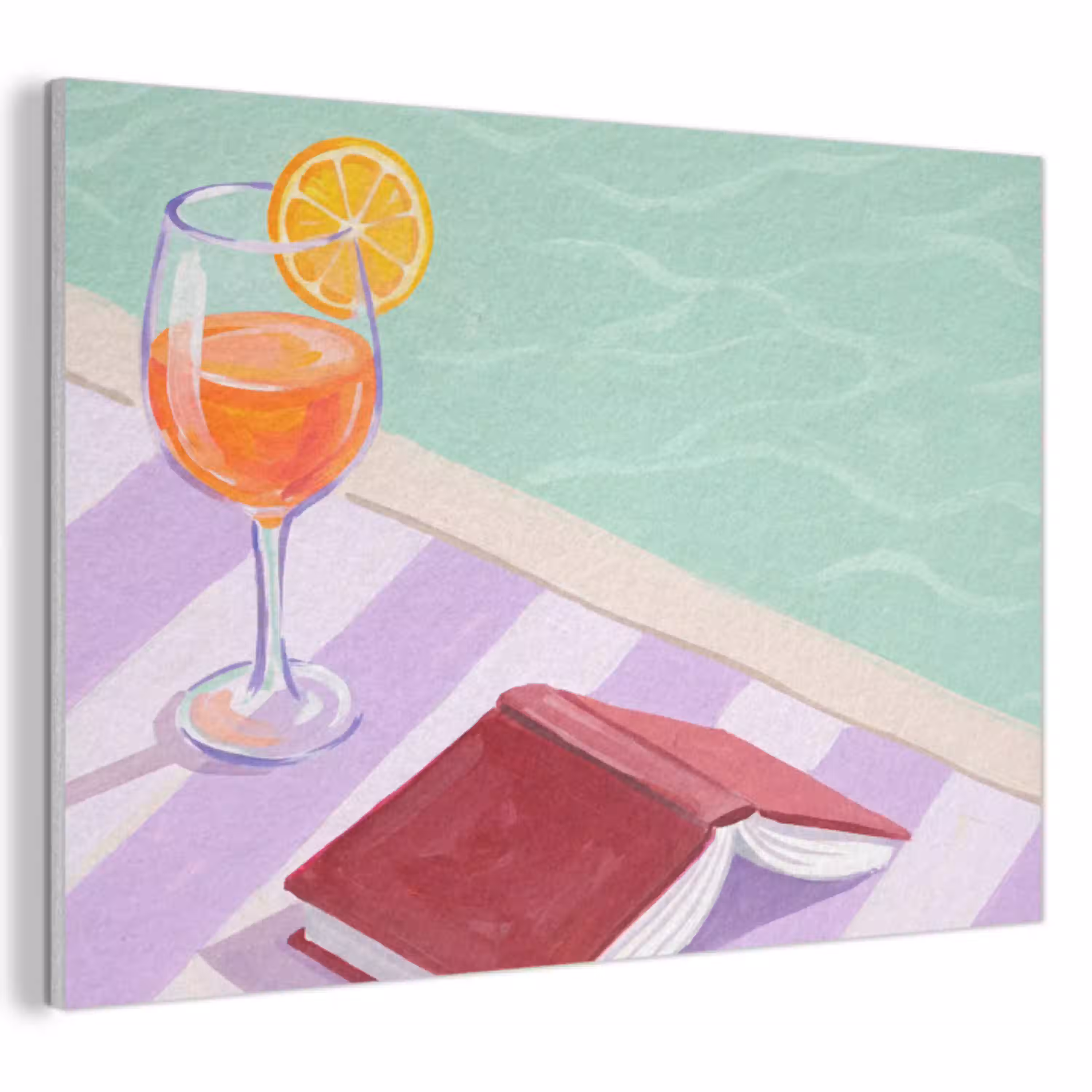 Cocktail - Zwembad - Zomer PET vilt klein -3d