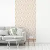 Beige - Zigzag - Patroon fotobehang vinyl groot 64 -woonkamer
