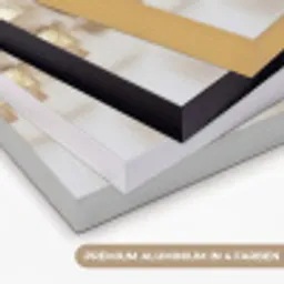 Abstracte vierkanten - Aardetonen - Mistig Textielframe zwart klein -USP_kleurenDE