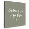 Tekst - Buiten zijn is zo fijn - Zomer - Spreuken Tuinposter op houten frame 2 cm dik klein -3d