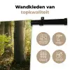 Bos - Bomen - Pad - Zon - Planten - Bladeren - Natuur Wandkleed katoen klein -sfeer2