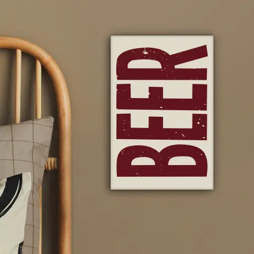Japandi - Beer - Red - Retro canvas 2cm klein -sfeer3