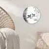 Eenden - Waterlelies - Riet - Zwart Wandcirkel plexiglas klein -sfeer5