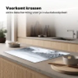 Rivier - Bevroren - Landschap - Winter Inductie beschermer vinyl 3mm klein -sfeer1