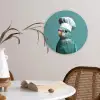 Parkiet - Vogel - Koksmuts - Cute Wandcirkel plexiglas klein -sfeer4