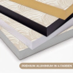 Golven - Structuur - Beige Textielframe zwart klein 947 -USP_kleurenDE