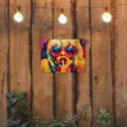 Zonnebril - Roze - Vrouw - Rietje tuinposter los doek klein -sfeer1