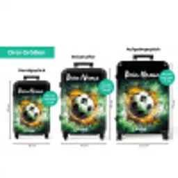 Voetbal on fire NBS - Handbagage koffer - Kinderen Unisex middel zzzzzzVergelijking_3DE