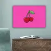 Kers - Roze - Fruit canvas 2cm klein -sfeer4