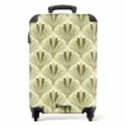 Klassiek - Waaier - Groen NBS - Handbagage koffer - Volwassenen Unisex middel -productfoto_recht