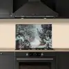 Bos - Winter - Bomen - Natuur - Pad - Sneeuw keuken achterwand spatscherm klein -sfeer1